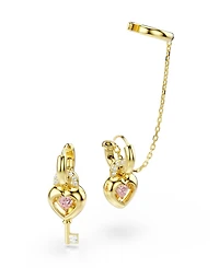 Swarovski Gold-Tone Plated Mismatched Idyllia Drop Earrings