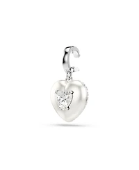 Swarovski Rhodium Plated Heart Idyllia Charms