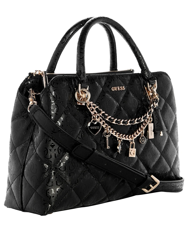 Guess Libby 2-Compartment Medium Satchel Bag