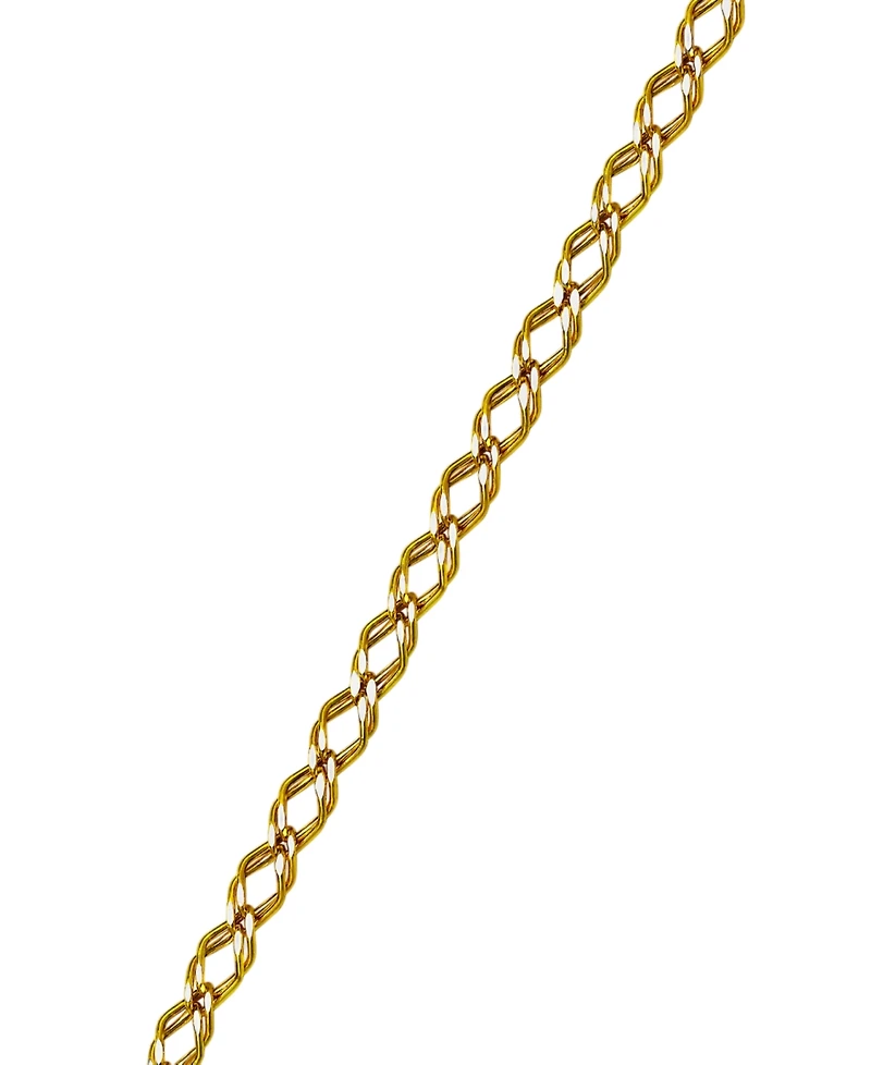 Macy's Harlequin Link Necklace in 10k Two-Tone Gold