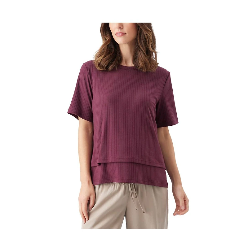Ripe Maternity Mike Rib Nursing Top