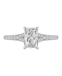 Macy's Certified Lab-Grown Diamond Engagement Ring (1-1/4 ct. t.w.) in 14k White Gold