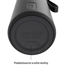 Contigo SnapSeal 24 oz. Stainless Steel Straw Water Bottle