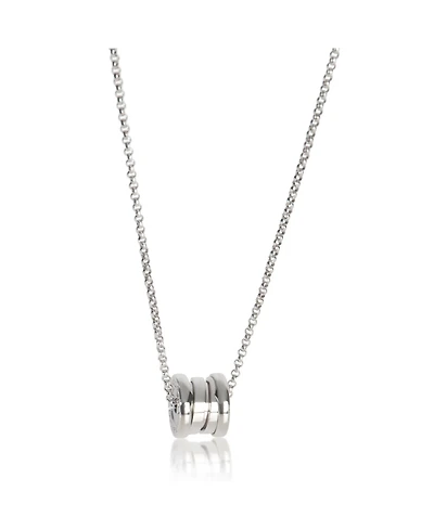 Pre-Owned Bvlgari White Gold Mini B.zero1 Necklace