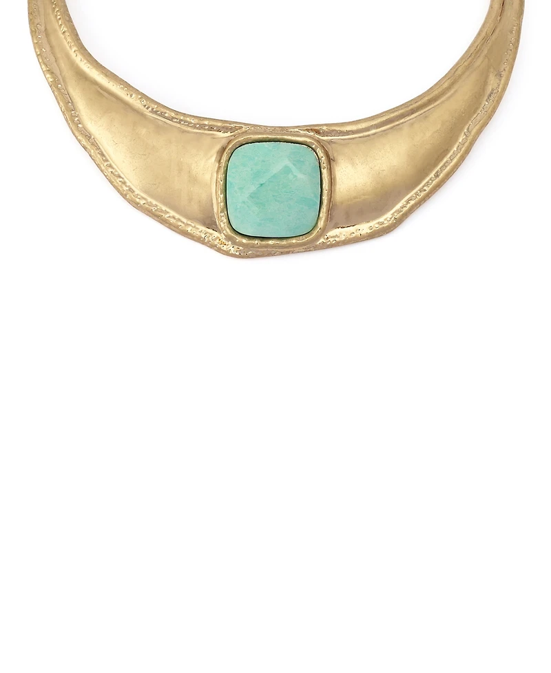 Robert Lee Morris Soho Turquoise Stone Collar Necklace