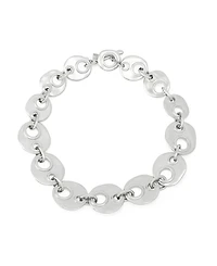 Robert Lee Morris Soho Rhodium Mariner Link Collar Necklace