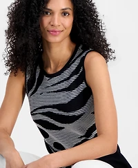 Anne Klein Women's Jacquard-Knit Tank