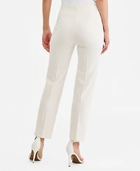 Anne Klein Women's Pull On Straight-Leg Ankle Pants