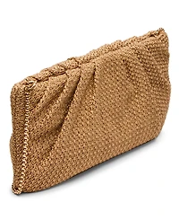 Steve Madden Bpalomaa Pleated Raffia Clutch