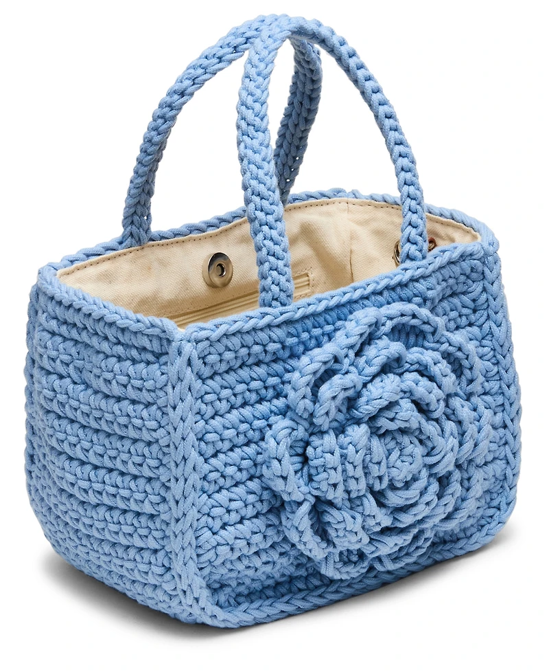 Steve Madden Bluvly Croshet Rose Bag