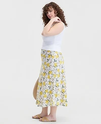 On 34th Trendy Plus Printed Slip Skirt, Macy's Exclusive