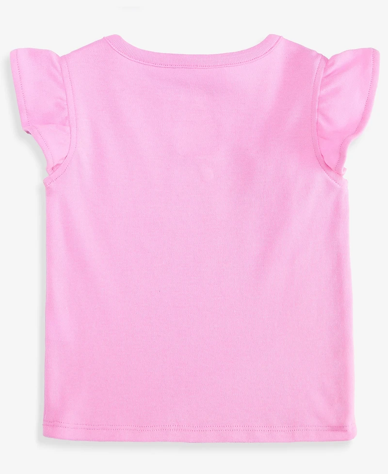 First Impressions Baby Girls' 3M-24M Mix & Match You Are My Sunshine Flutter-Sleeve Top, Macy's Exclusive