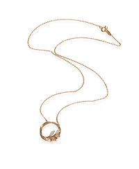 Pre-Owned Tiffany & Co Rose Gold Diamond Victoria Vine Pendant