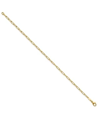 Curata Jewelry Solid 18k Italian 7.5 Inch 2.5mm Light Paperclip Bracelet Link Bracelet