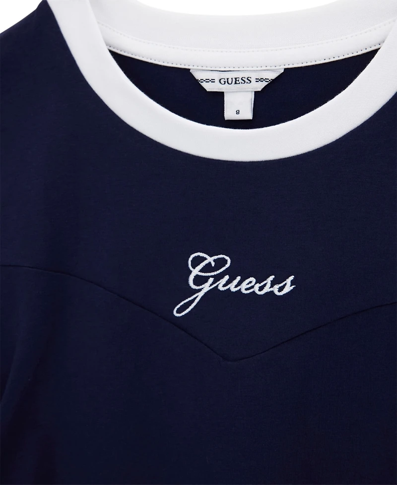 Guess Girls' 7-16 Stretch Jersey Short-Sleeve Dress