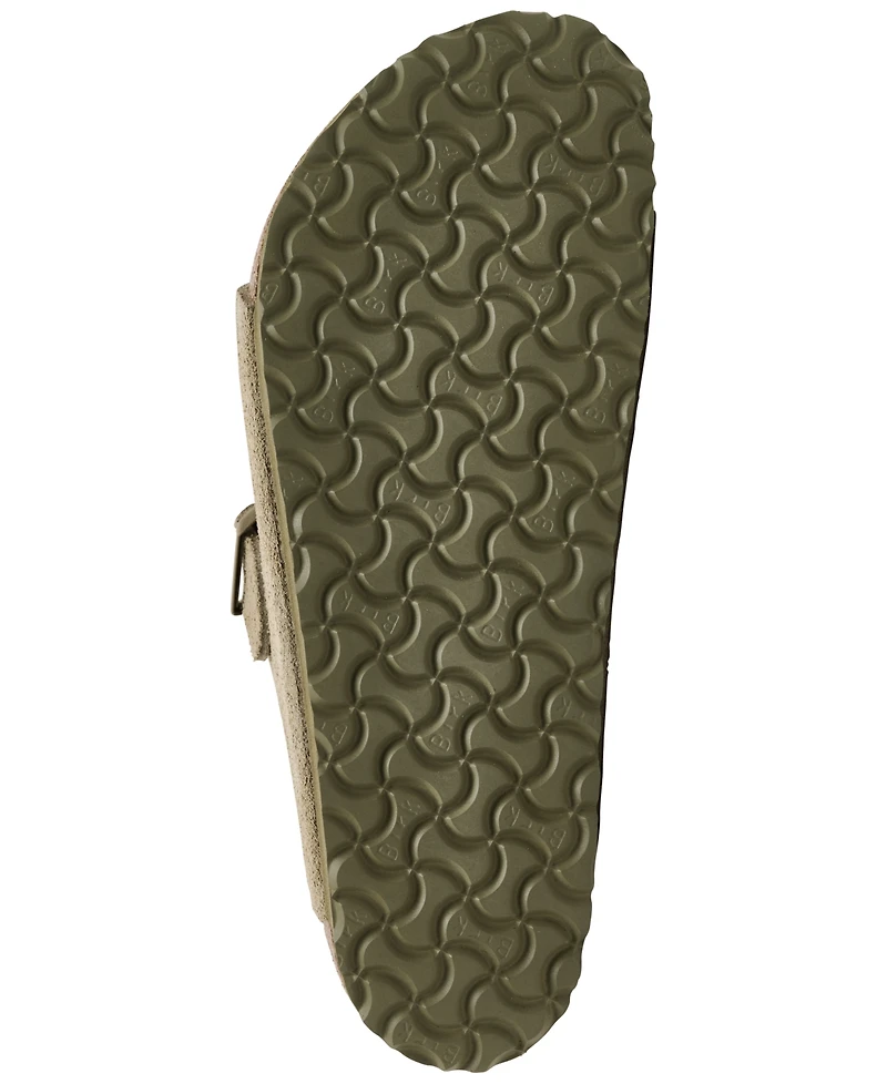 Birkenstock Men's Arizona Suede Leather Soft Footbed Sandals from Finish Line