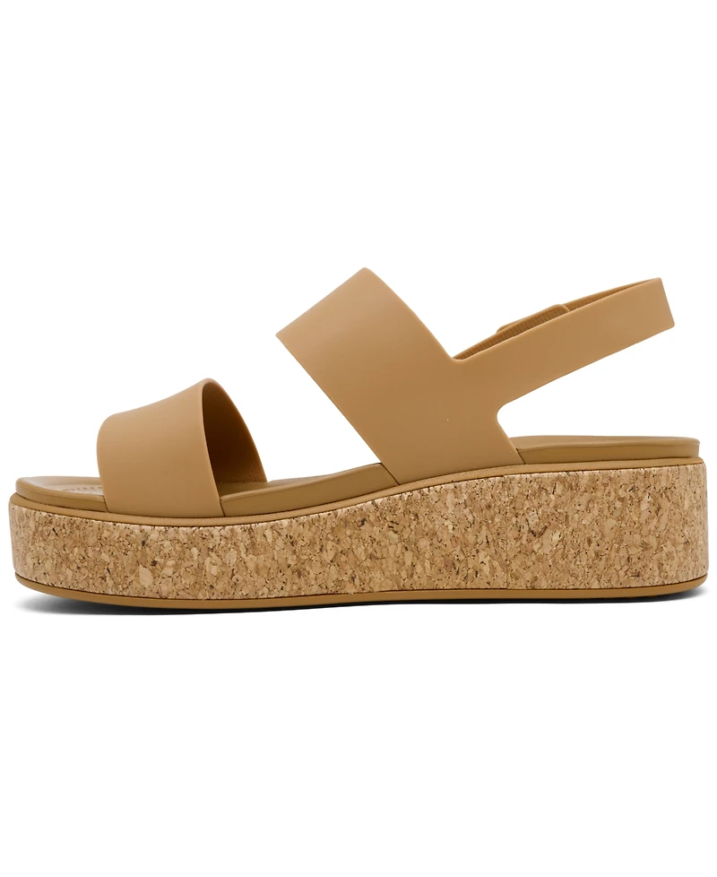 Crocs Women's Brooklyn Cork Low Wedge Sandals from Finish Line