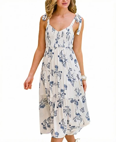 Cupshe Women's V-Neck Pull-On Unlined Dress