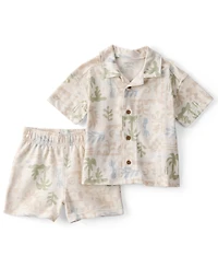 Carter' Baby Boys' Palm Tree Tropical Top & Shorts, 2-Piece Set