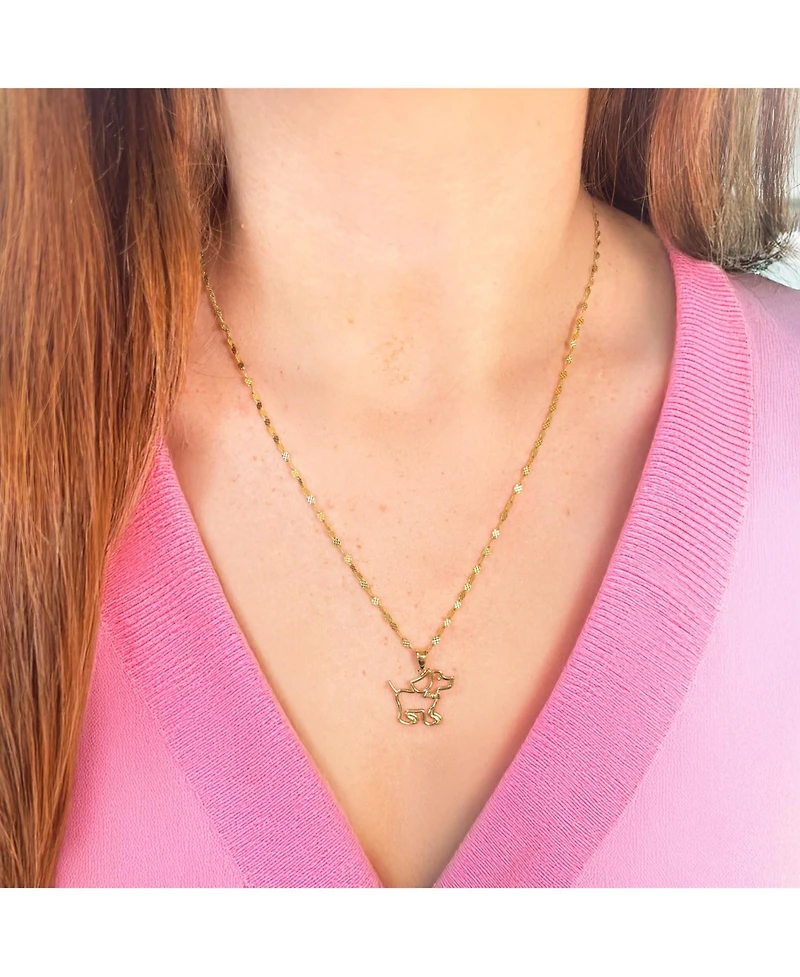 The Lovery Mini Gold Puppy Charm 14K Gold