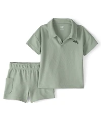 Carter's Boys' Toddler 2T-5T Top & Short, 2-Piece Set