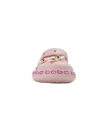 Bebe Big Girls Comfort Eva Clogs - Slip On Comfy Shoes with Flower Charms