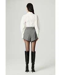 Nocturne Women's Belted High-Waist Mini Shorts