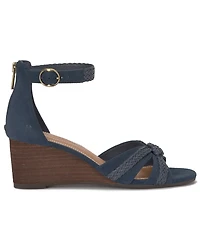 Lucky Brand Women's Jaelah Criss-Cross Braided Wedge Sandals