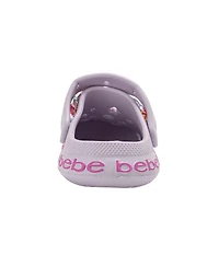 Bebe Little Girls Eva Clog with Chain Logo Grosgrain Ribbon and Charms