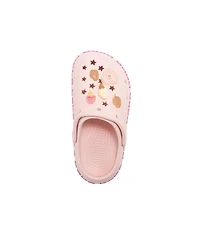 Bebe Girls Eva Slip - On with Treat and Logo Charms Clogs