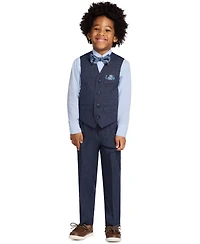 Nautica Toddler and Little Boys Striated Twill Vest Set