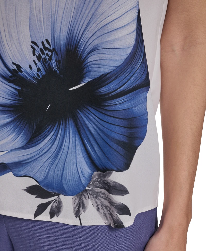 Calvin Klein Women's Strappy Floral Camisole Top