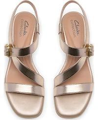 Clarks Women's Jaylan Sol Square Toe Dress Sandals
