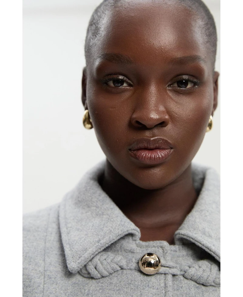 Karen Millen Women's Tailored Knot Detail Midi Coat