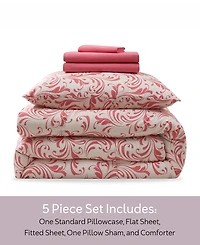 Nestl Luxury Soft Biomorphic Design 5-Pc. Comforter Set, Twin
