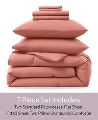 Nestl Luxury Soft Modern Design 7-Pc. Comforter Set