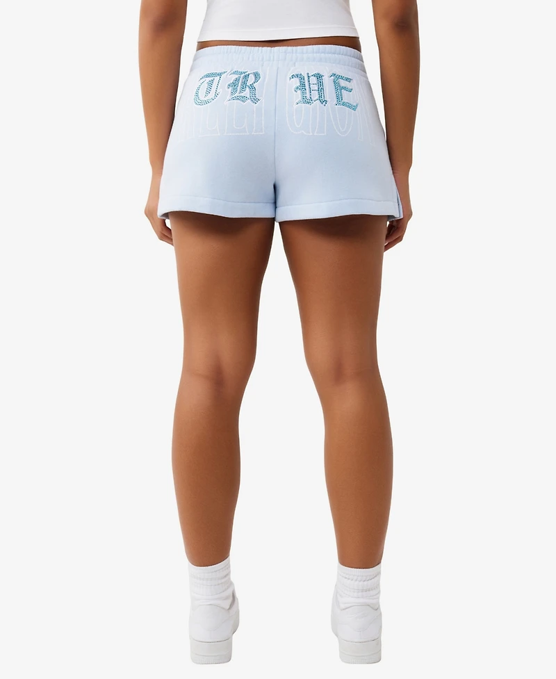 True Religion Women's Embroidered Lounge Shorts