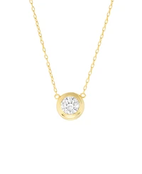 Macy's Cubic Zirconia Bezel Set Station Pendant Necklace