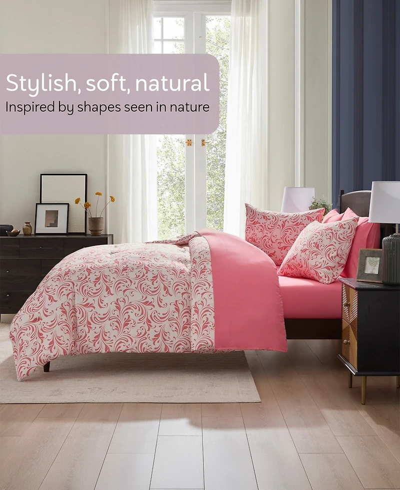 Nestl Luxury Soft Biomorphic Design 5-Pc. Comforter Set, Twin