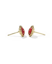 Kendra Scott 14k Gold Over Brass Lady Bug Stud Earrings