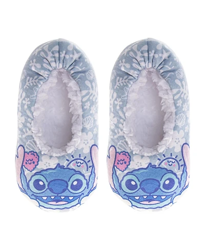 Disney Toddler Stitch Slippers Design Warm Soft Fleece Padded Sole(Toddler/Little Kid)