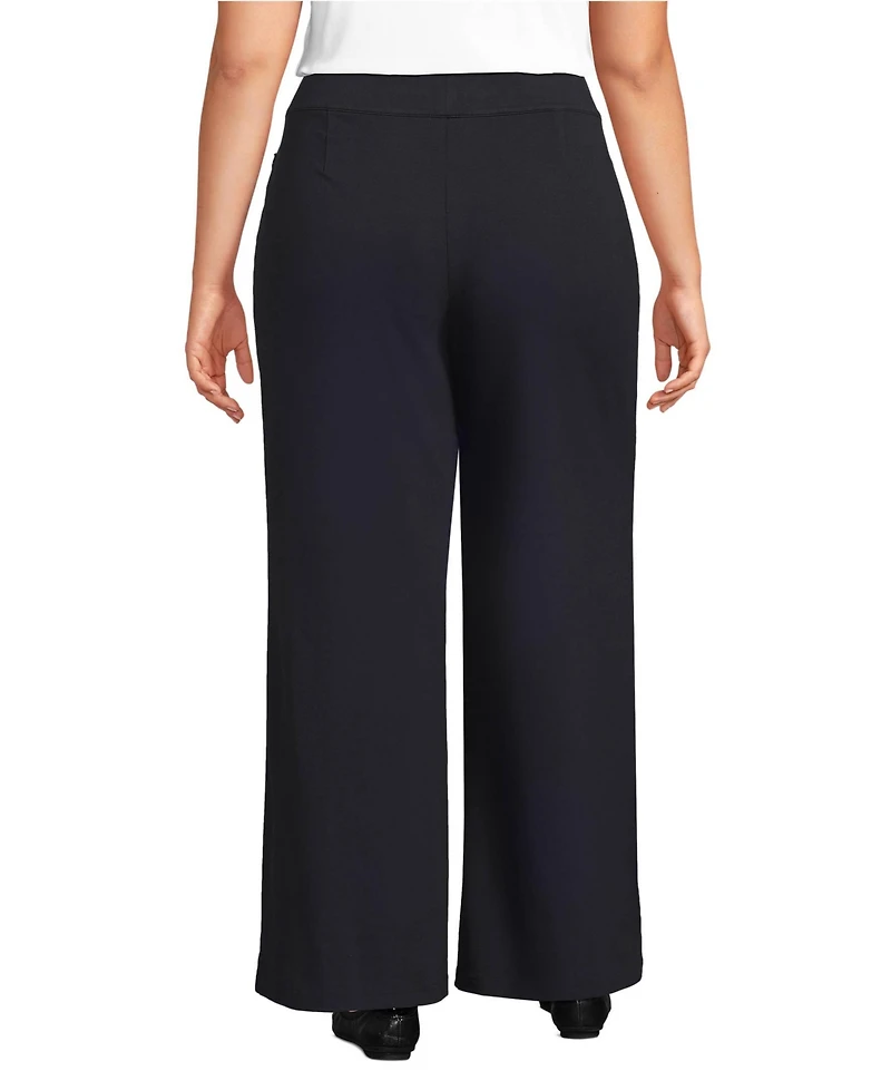 Lands' End Plus Starfish High Rise Palazzo Pants