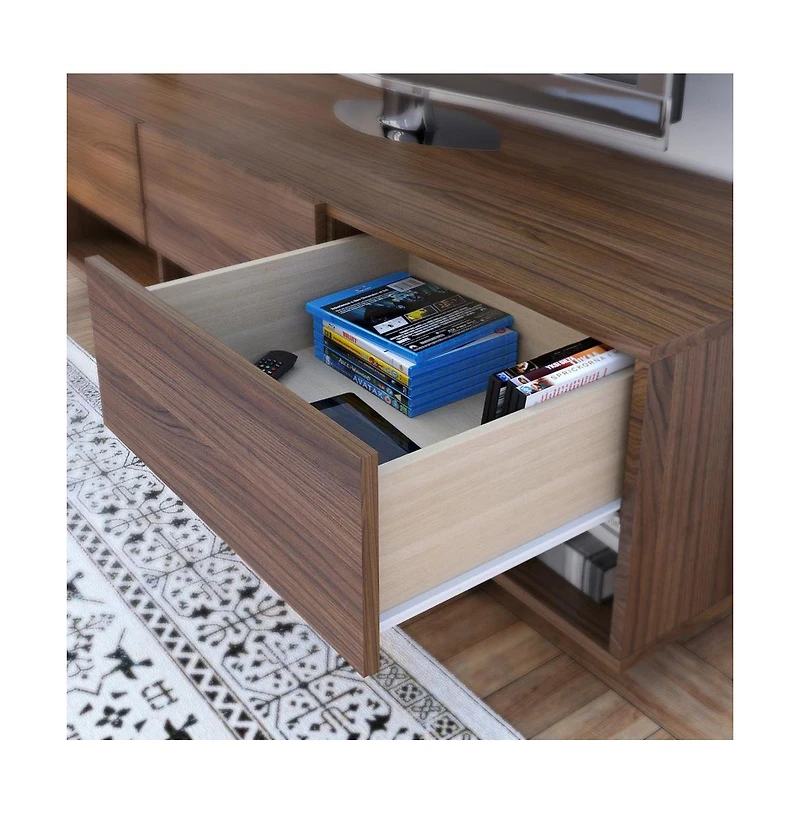 Nexera 60-Inch Tv Stand With 3-Drawers.