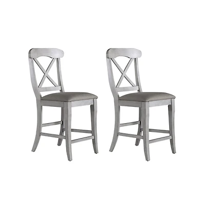 Liberty Furniture Industries, Inc Uph X Back Counter Chair Set of 2
