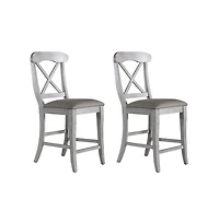 Liberty Furniture Industries, Inc Uph X Back Counter Chair Set of 2