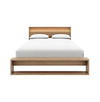 Nexera Gael Slatted Bedframe and Headboard with Integrated Light
