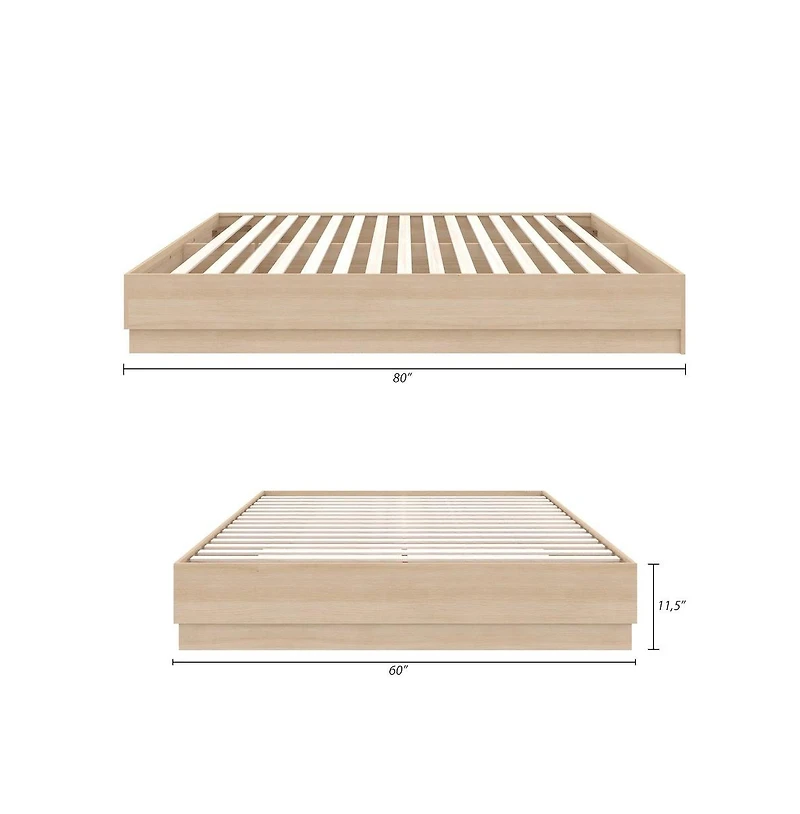 Nexera Milano Platform Bed Frame
