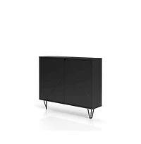 Nexera Slim 2-Door Storage Accent Cabinet