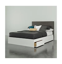 Nexera Bed Frame And Headboard, Full.