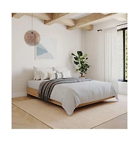 Nexera Platform Bed Frame, Queen, Maple